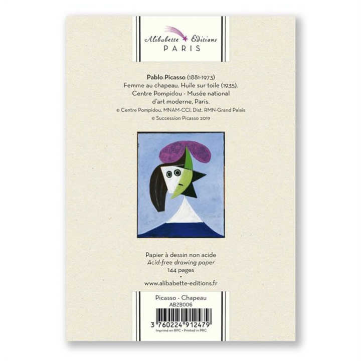 Mini Artbook Picasso Chapeau 12 x 17 cm - Alibabette Éditions - Rougier et Plé