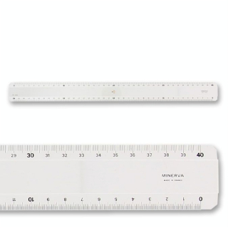 Règle plate deux biseaux 40 cm - Minerva - Rougier et Plé