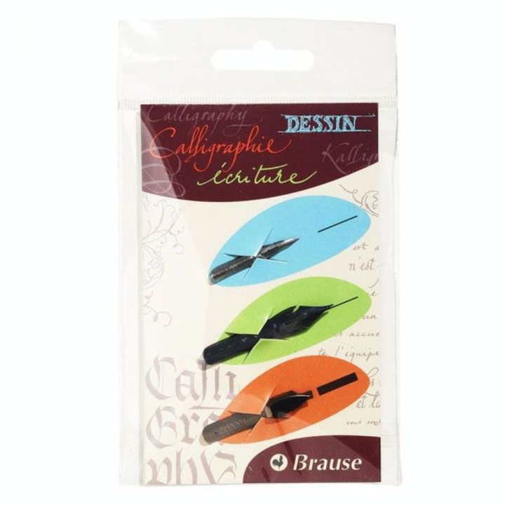 Plume de Calligraphie écriture x 3 pcs - Brause - Rougier et Plé