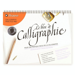 Bloc de papier Calligraphie avec Guides 90 g/m² 31,8 x 42 cm - Brause - Rougier et Plé