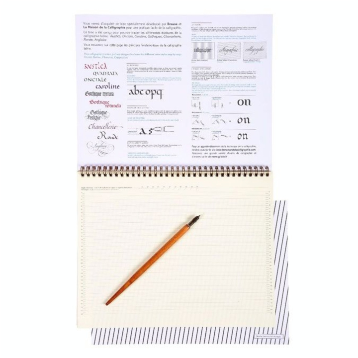 Bloc de papier Calligraphie avec Guides 90 g/m² 31,8 x 42 cm - Brause - Rougier et Plé