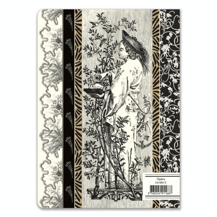 Carnet ligné A5 15 x 21 cm 100 g/m² 100p Opéra - Alibabette Éditions - Rougier et Plé