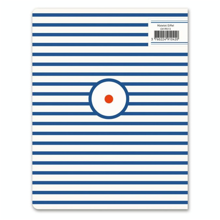 Cahier ligné numéroté 17 x 22 cm 100 g/m² 64 p Matelot Eiffel - Alibabette Éditions - Rougier et Plé