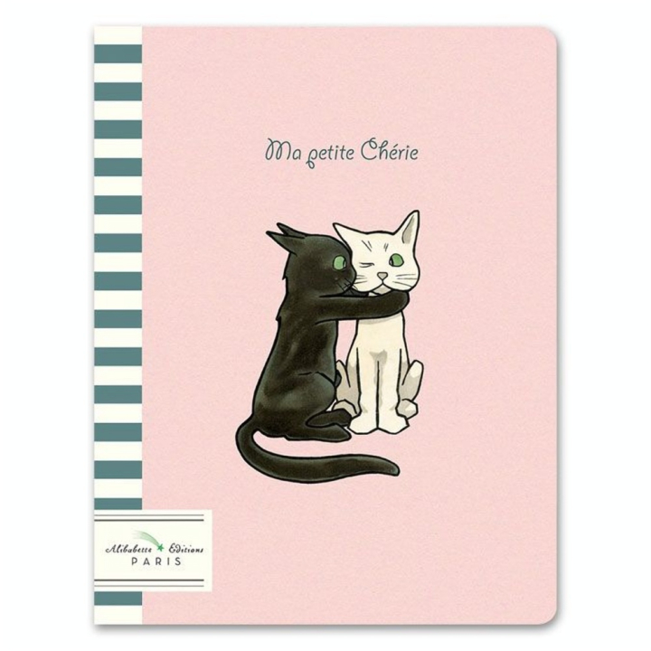 Cahier ligné numéroté 17 x 22 cm 100 g/m² 64 p Ma petite chérie - Alibabette Éditions - Rougier et Plé