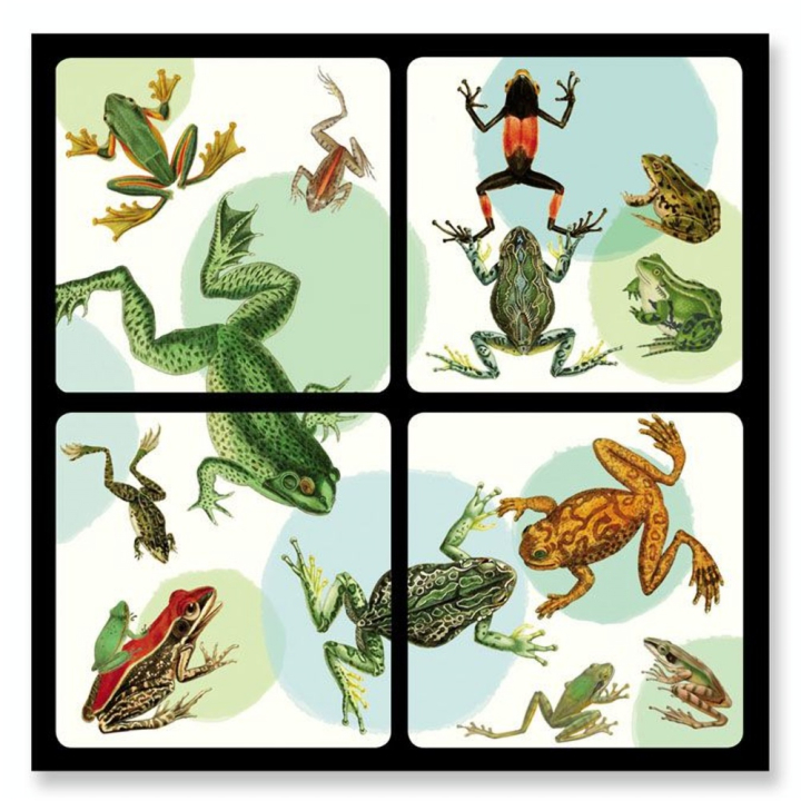 Dessous de verre 10 x 10 cm Jumping x 4 pcs - Alibabette Éditions - Rougier et Plé
