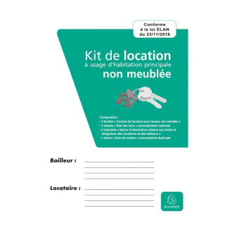 Contrat kit de location non meublée - Exacompta - Rougier et Plé