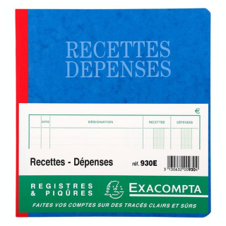 Carnet Recettes-Dépenses 80 p 21 x 19 cm - Exacompta - Rougier et Plé