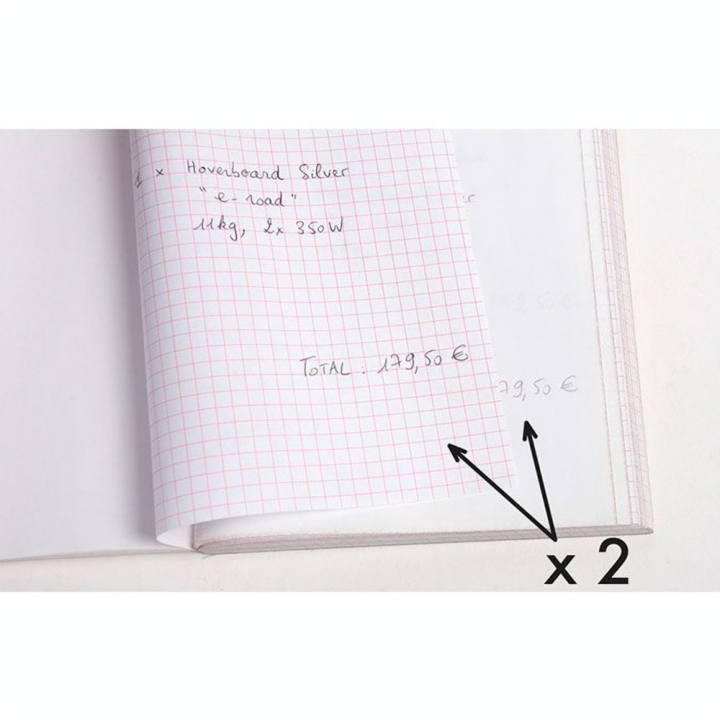 Manifold quadrillé Q.5x5 A6 double feuillets autocopiants - Exacompta - Rougier et Plé