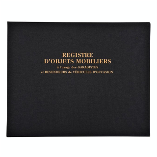 Registre d'objets mobiliers spécial Garagistes 100 p - Exacompta - Rougier et Plé