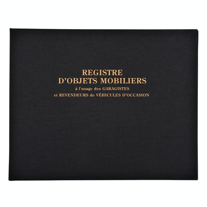Registre d'objets mobiliers spécial Garagistes 100 p - Exacompta - Rougier et Plé