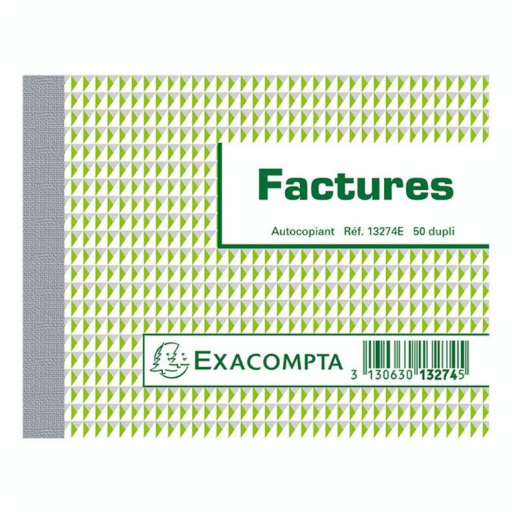 Manifold Factures 10,5 x 13,5 cm 50 F dupli autocopiants - Exacompta - Rougier et Plé