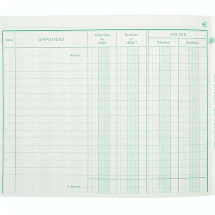 Piqûre position de compte 16 x 19,5 cm 40 pages - Exacompta - Rougier et Plé