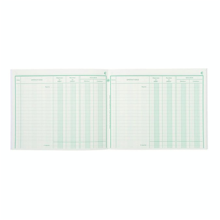 Piqûre position de compte 16 x 19,5 cm 40 pages - Exacompta - Rougier et Plé
