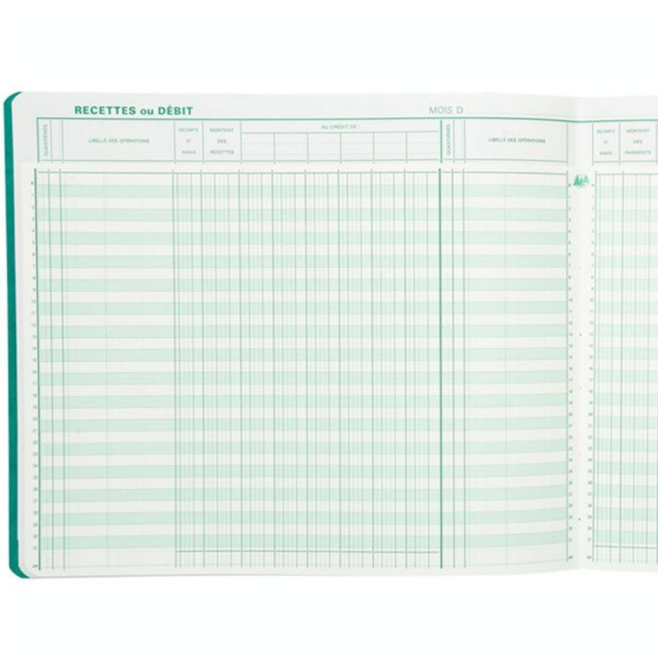 Piqûre Journal de caisse ou banque 27 x 32 cm - Exacompta - Rougier et Plé