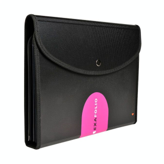 Trieur A4 Exafolio avec porte-bloc et valisette Exactive 6 compartiments - Exacompta - Rougier et Plé