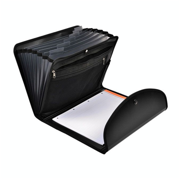 Trieur A4 Exafolio avec porte-bloc et valisette Exactive 6 compartiments - Exacompta - Rougier et Plé