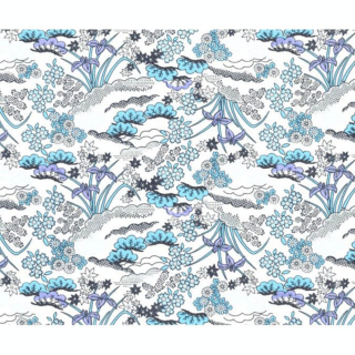 Papier Japonais 52 x 65,5 cm 100 g/m² Plantes et Fleurs fond Blanc - Esprit Papier - Rougier et Plé