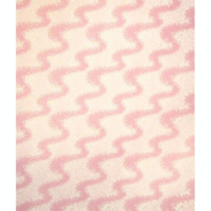 Papier Japonais 52 x 65,5 cm 100 g/m² Nuage floral fond Rose - Esprit Papier - Rougier et Plé