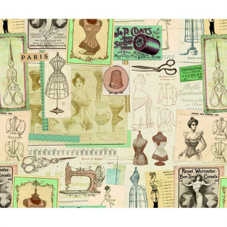 Papier Italien 50 x 70 cm 85 g/m² Couture - Esprit Papier - Rougier et Plé