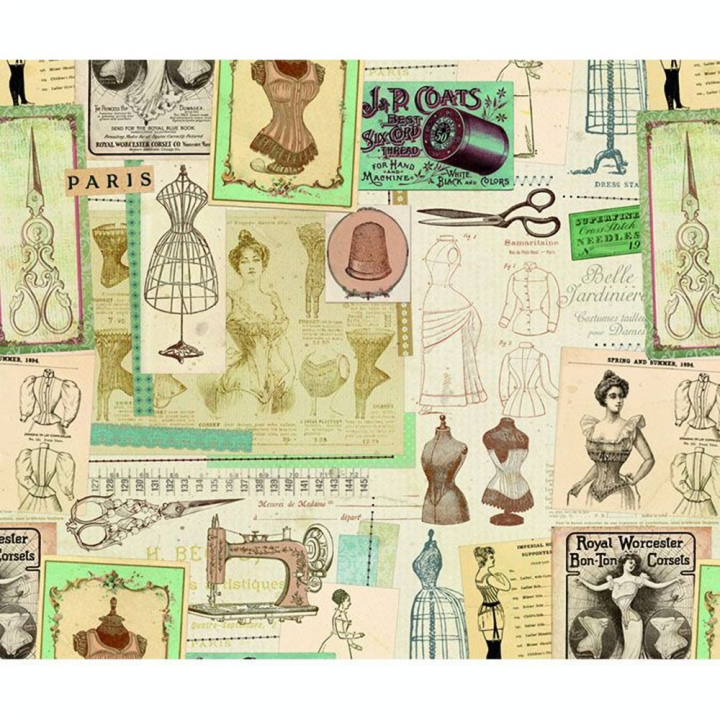 Papier Italien 50 x 70 cm 85 g/m² Couture - Esprit Papier - Rougier et Plé