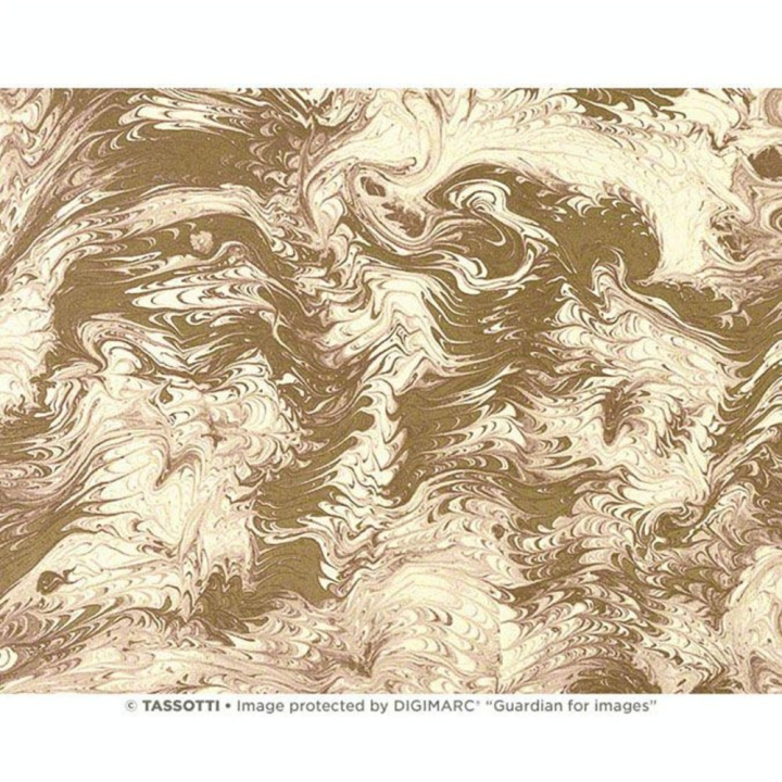 Papier Italien 50 x 70 cm 85 g/m² Marbré écru et or - Esprit Papier - Rougier et Plé