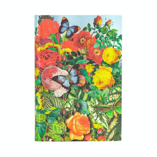 Carnet souple ligné Jardin aux papillons 9,5 x 14 cm 80 g/m² 208 p - Paperblanks - Rougier et Plé