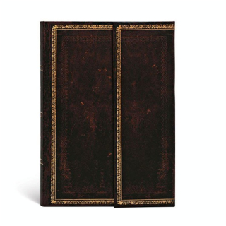 Carnet ligné Marocain noir 10 x 14 cm 85 g/m² 176 p - Paperblanks - Rougier et Plé