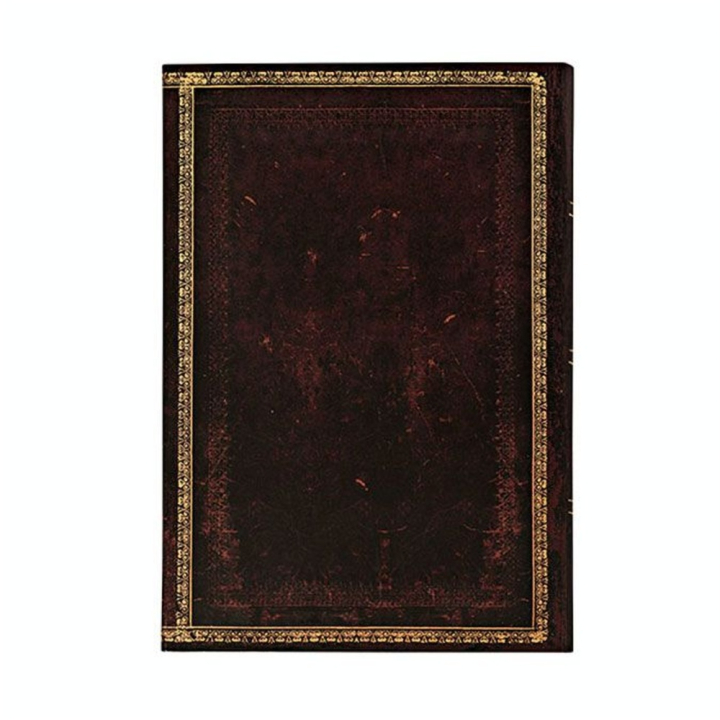 Carnet ligné Marocain noir 10 x 14 cm 85 g/m² 176 p - Paperblanks - Rougier et Plé