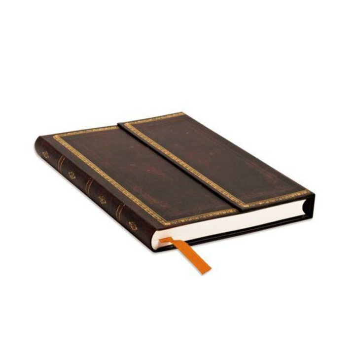 Carnet ligné Marocain noir 10 x 14 cm 85 g/m² 176 p - Paperblanks - Rougier et Plé