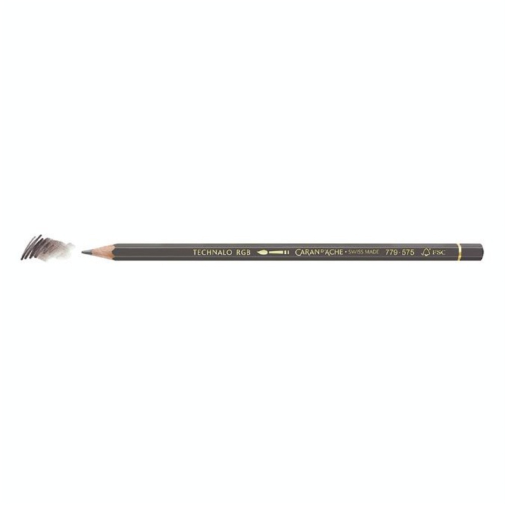 Crayon graphite aquarellable Technalo RGB Rouge - Caran d'Ache - Rougier et Plé