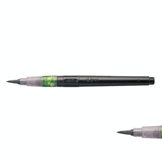 Pinceau réservoir d’encre Fude Pen Chu-Buto n°25 Noir - Kuretake - Rougier et Plé