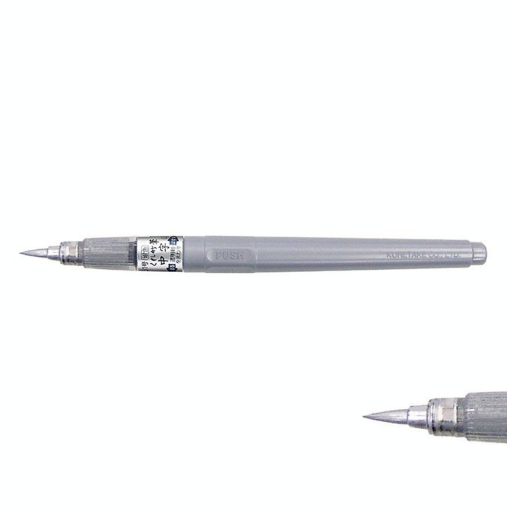 Pinceau réservoir d’encre Fude Pen Shuji n°61 Argent - Kuretake - Rougier et Plé