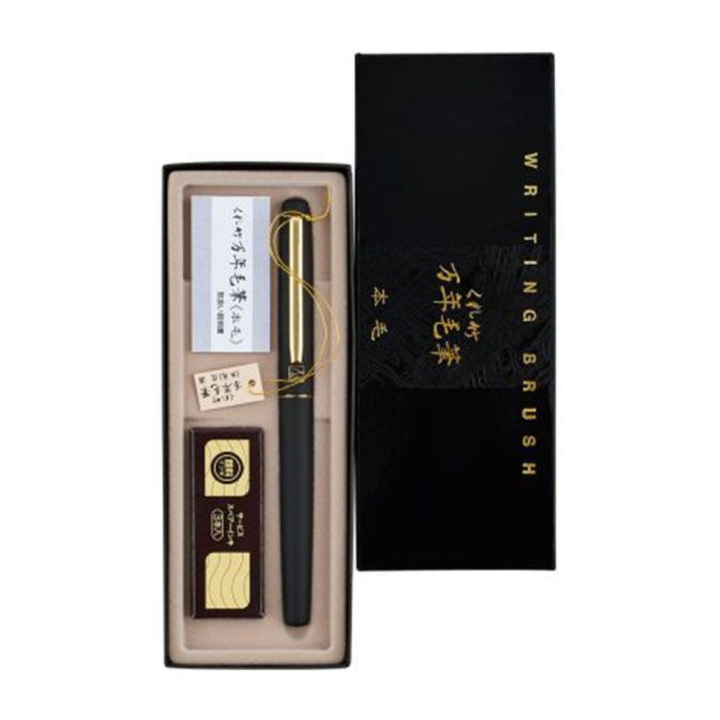Stylo pinceau Mannen Mouhitsu Honge Kawa-Cho Noir - Kuretake - Rougier et Plé