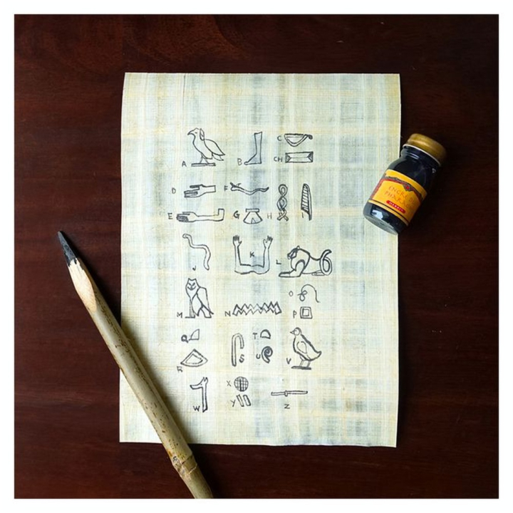 Set de calligraphie L'écriture égyptienne - Jacques Herbin - Rougier et Plé
