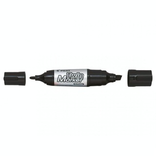 Marqueur double pointe Twin Marker Jumbo Noir - Pilot - Rougier et Plé