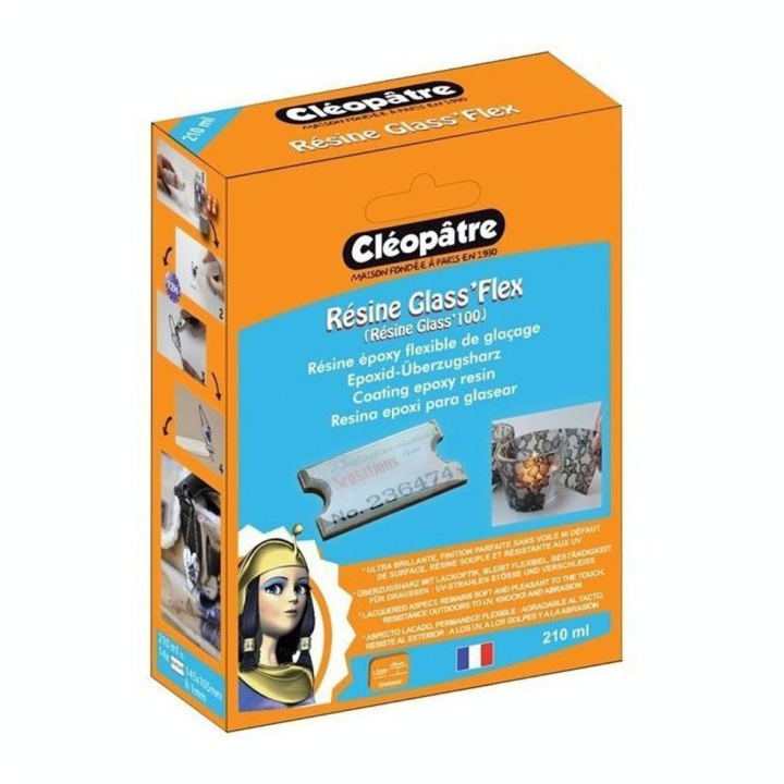 Résine flexible transparente Glass'Flex  210 ml - Cléopatre - Rougier et Plé