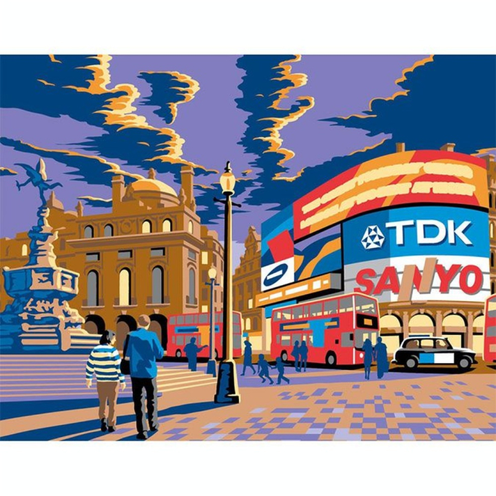 Peinture par numéro Londres Piccadilly - Oz International - Rougier et Plé