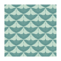 Coupon de tissu Wax imprimé Envol menthe - 150 x 160 cm - Collection Privée - Rougier et Plé