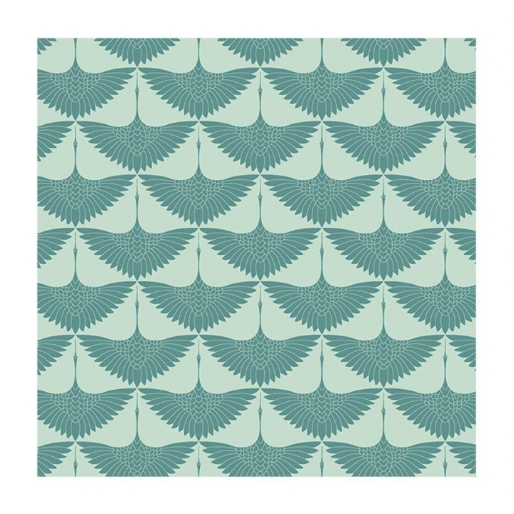 Coupon de tissu Wax imprimé Envol menthe - 150 x 160 cm - Collection Privée - Rougier et Plé