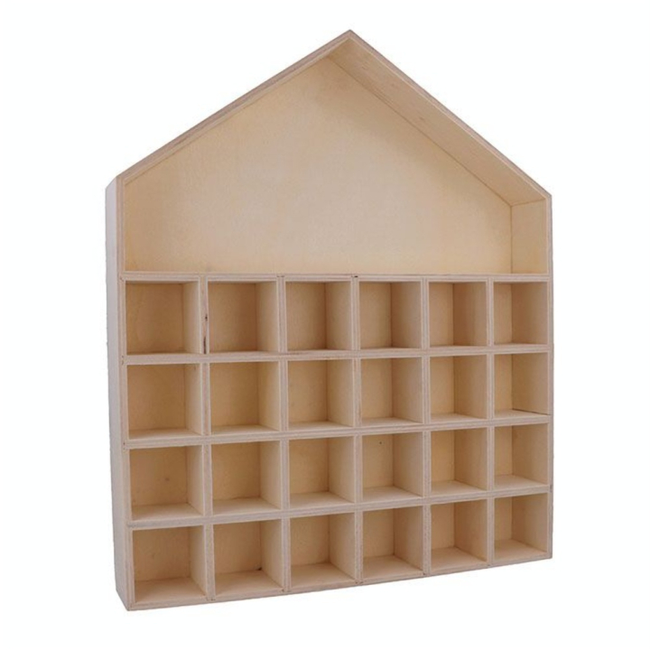Calendrier de l'Avent en bois brut Maison - Artemio - Rougier et Plé