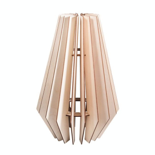 Lampe en bois à lamelles Stockholm 24 x 24 x 35 cm - Rayher - Rougier et Plé