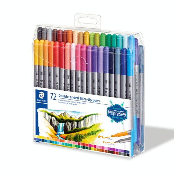 Feutre double pointe Twin-tip 72 pcs - Staedtler - Rougier et Plé
