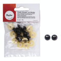 Yeux en plastique d'animaux Bruns Ø 9 mm 10 pcs - Rayher - Rougier et Plé