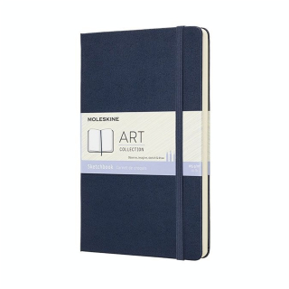 Carnet de croquis Art 13 x21 cm 165 g/m² Bleu saphir - Moleskine - Rougier et Plé
