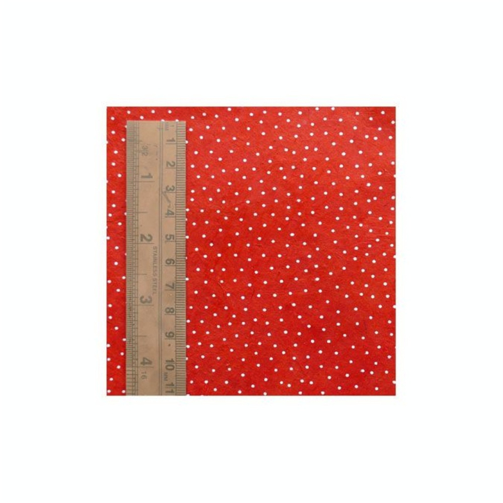 Papier Lokta 50 x 75 cm Rouge & Blanc 1 - Lamali - Rougier et Plé