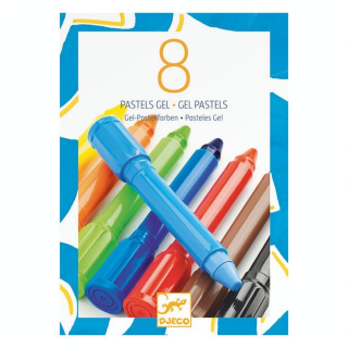 Crayon pastel gel Classique 8 couleurs - Djeco - Rougier et Plé