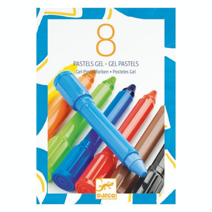 Crayon pastel gel Classique 8 couleurs - Djeco - Rougier et Plé
