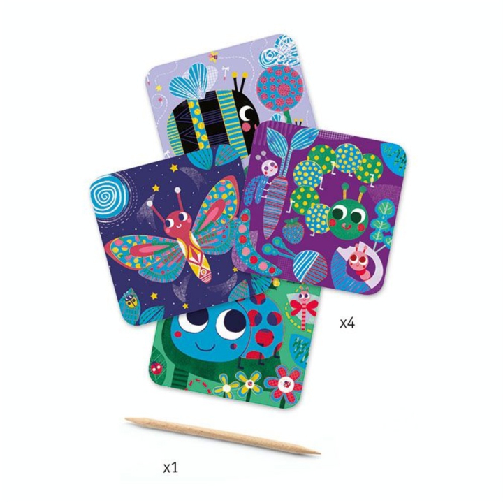 Cartes à gratter Toutes petites bêtes - Djeco - Rougier et Plé