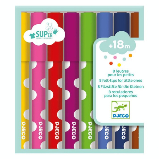 Feutre pour enfant 8 couleurs - Djeco - Rougier et Plé