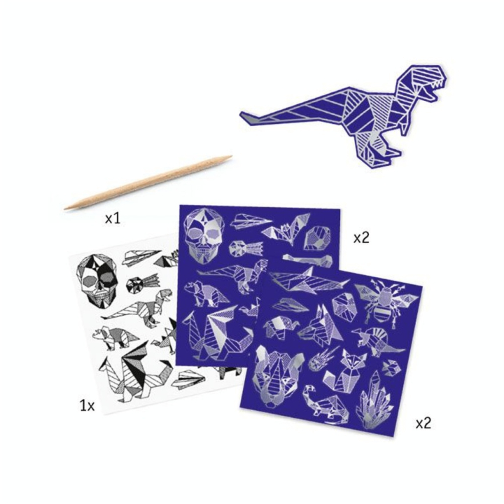 Carte à gratter stickers Iron - Djeco - Rougier et Plé